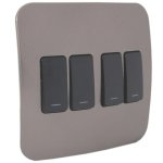 Four Lever Light Switch - Bronze - Buy Online At 7 Triple 7