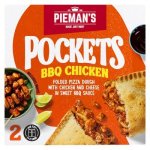 Pieman's Bbq Chicken Frozen Pizza Pockets 130G 2 Pack