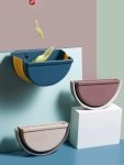Smartware Hanging Trash Wall Mounted Waste Bin MINI Foldable Garbage Trash Can For Cabinet Car Bedroom Bathroom&outdoor Garbage
