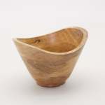 Terra Mango Wood Medium Curved Bowl - Light