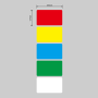 NB563 - - K3 - 50X30MM - 965 Colourful B - Rgb Labels