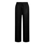 Linen Blend Pants -black