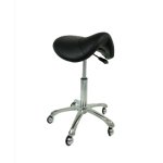 Stool Saddle Chrome Base & Gaslift