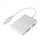 4-IN-1 Type-c Hub Multi-function Adapter HDMI VGA USB 3.0 Pd 4K F1508