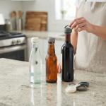 6 Piece Reusable Silicone Bottle Caps Set