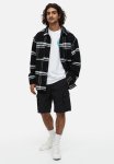 Regular Fit Nylon Cargo Shorts - Black