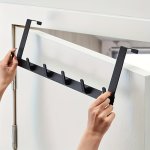 Door Hanger: Metal Anti-rust 5 Hooks 29CM 11.42IN Suitable For Bath Towels And Clothes