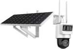 Hikvision DS-2DE2C400IWG-K 4G C09S20 4MP Pro 20W Solar-powered Security Pt 4MM Fixed Camera 30M Ir Build-n MIC And Speaker 4G Si