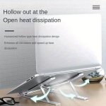 Portable Abs Laptop Stand With 7-LEVEL Height Adjustment Foldable & Ventilated Cooling Notebook Holder Multi-angle Desk Mount Fo