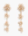Goldair Gold Laser Cut Flower Drop Earrings