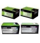 Lexmark 24B608 Original Toner Cartridges B c m y Full Set 24B6008 6009 6010 6011