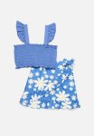 PoP Candy Cropped Smock Top & Skirt Set - Royal Blue