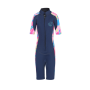 Kids Shorty Wetsuit - Short Sleeves Swimsuit - Zippered Swimming Costume