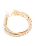 Goldair Gold Diamante Dainty Choker Necklace