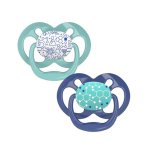 Dr Browns Advantage Silicone Pacifier 6-12M 2 Pack With Pacifier Clip - Blue