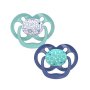 Dr Browns Advantage Silicone Pacifier 6-12M 2 Pack With Pacifier Clip - Blue