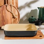 Casa Stoneware Lasagne Dish Charcoal