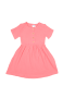 Pre Girls Button Up Dress - Coral - 5 - 6