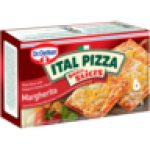 Ital Pizza Snack Slices Frozen Margherita Pizza Slices 378G