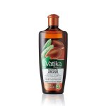 Vatika Moroccan Argan Enriched Hair Oil 200ML - Ultra-light Non-sticky Gloss Polish Fluid For Instantly Smoothing Wild Unruly Fr