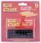 Craft Letter Punch Set 8MM A-z Black Finish