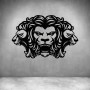 3 Roaring Lions - Matt Silver / L 1000 X H 650MM