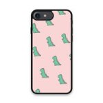 Custom Printed Tpu Cases - Apple Iphone 7 Apple Iphone 8 Apple Iphone Se 2020 Apple Iphone Se 2022 & 39 Green Dino& 39