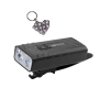LED Bicycle Light USB Rechargeable Lantern 2400MAH And Handmade Keyholder