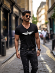 Commando Tee - Militaire Series - Black - Medium Centre