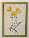 Flower Picture Green Scalloped Frame 2X48X36CM