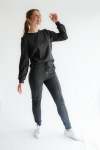 The Track Top Black Melange - 2XL