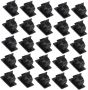 50PCS Self Adhesive Large Black Pipe Clips Plastic Hose Clamps For Water