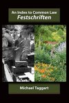 An Index To Common Law Festschriften
