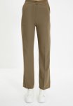 Straight Fit Trousers - Brown