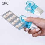 1PC Portable Pill Taker Remover With Medicine Box Household Gadgets Tablets Pills Blister Pack Opener Assistance Tool New Design