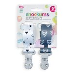 Snookums Soother Clip - Hearts triangles