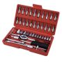 46 Piece Socket Wrench Tool Set For Auto Car Repairing