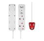 Switched High Surge 4 Way Multiplug 5M 1140J