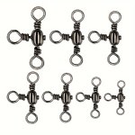 50PCS BAG 3-WAY Cross Line Fishing Swivels Durable T-shaped Swivel Fishing Connector