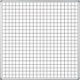 Parrot Education Board - Side Panel: Magnetic Whiteboard With Squares 1220 X 1220MM - Requires Centre Panel