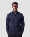 Premium Quarter Zip Knit-navy - 4XL