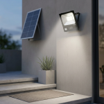 100W Solar LED Floodlight - Panel & Remote Kit