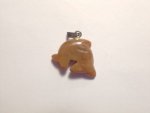 Carnelian Small Fish Pendant F379