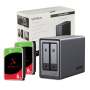 UGreen Nasync DXP2800 2 Bay Nas With Seagate Ironwolf Nas 16TB Sata Hard Drive V2 Bundle 2X 8TB