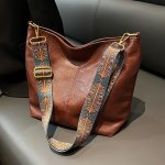 Vintage Large Capacity Hobo Bag Retro Shoulder Tote Bag Women's Bohemian Handbag & Purse
