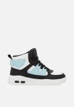 PoP Candy Colour Block Hi Top Sneakers-black & White