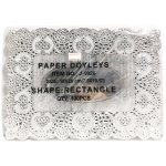 Paper Doyleys 19X26CM 7.5X10.5IN Rectangle Silver 100PC