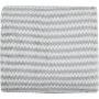 Clicks Melange Zig Zag Velvet Grey White