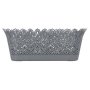 Clicks Plastic Lace Rectangular Holder Grey