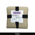 5 Piece Plain Quilt Sets Queen 220CM X 220CM 1